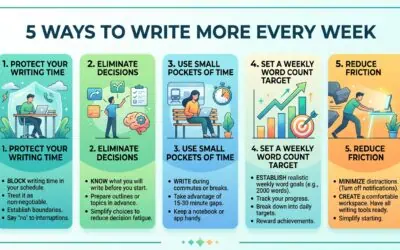 5 Ways to Write More Every Week